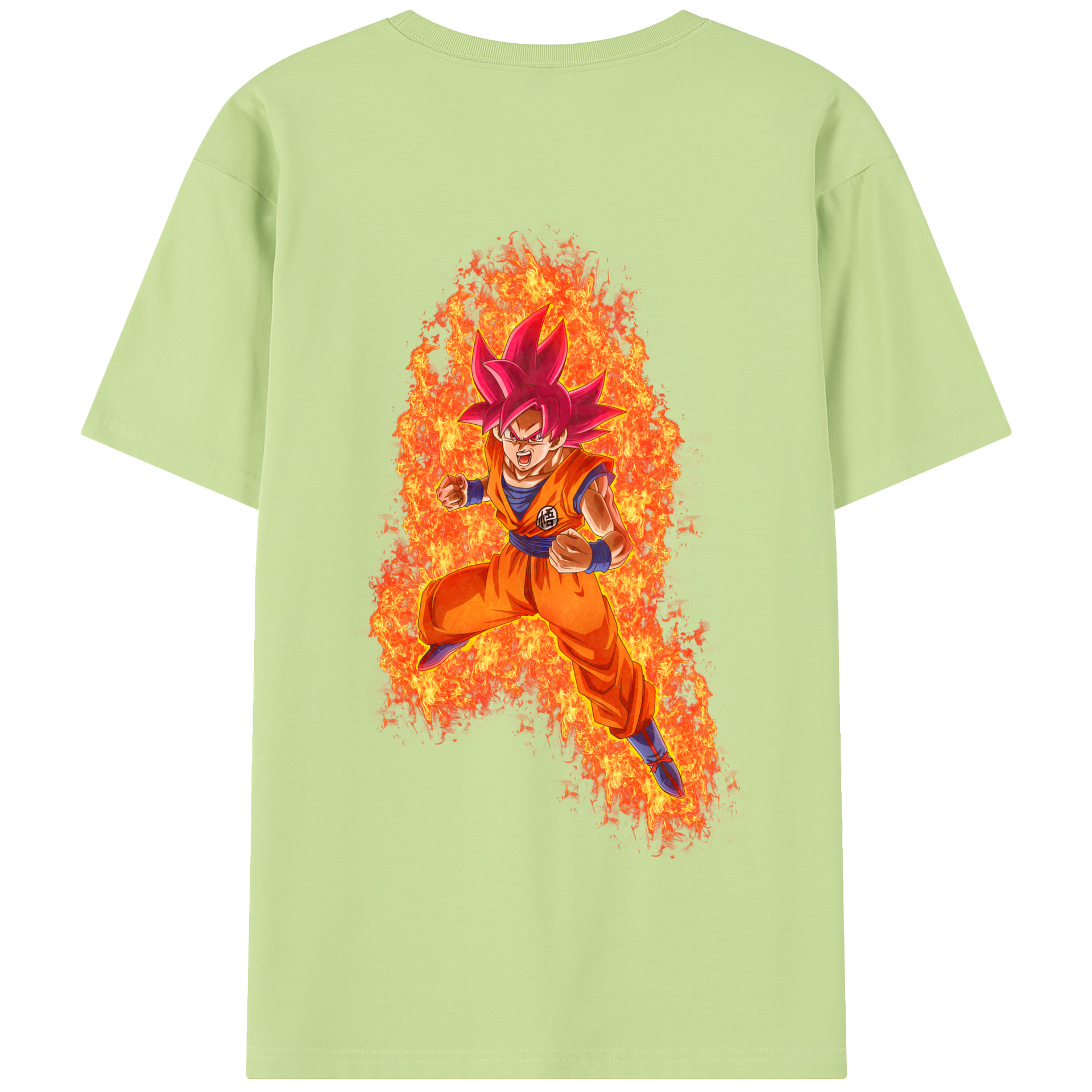 （画像用） ドラゴンボール 孫悟空（そん ごくう）Son Goku カカロット DRAGON BALL Kakarotto 綿100％半袖Tシャツ（背面プリント）